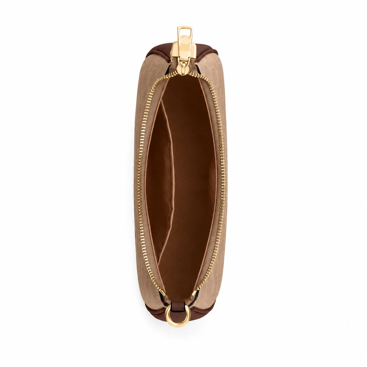 Teri Schultertasche aus Signature Canvas – Gold/Braun