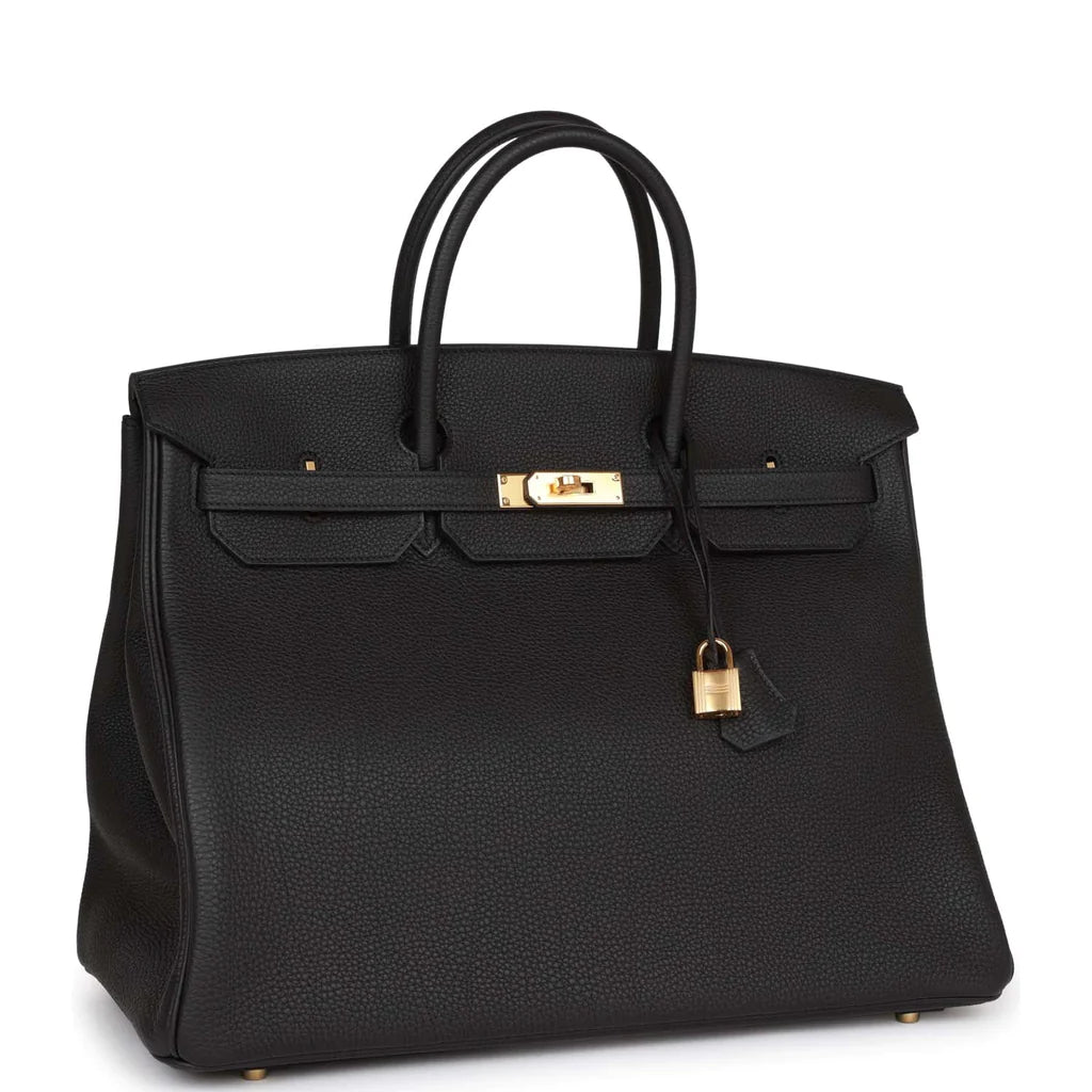 H Birkin 40 Black Togo Gold Hardware