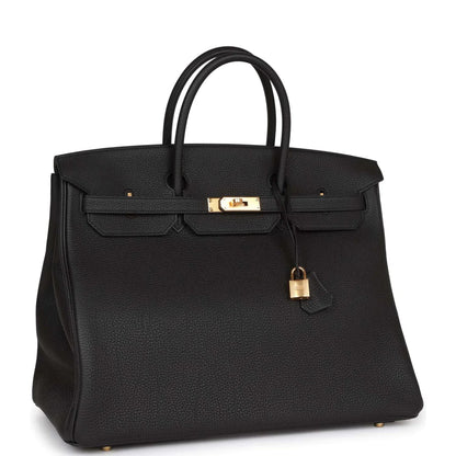 H Birkin 40 Black Togo Gold Hardware