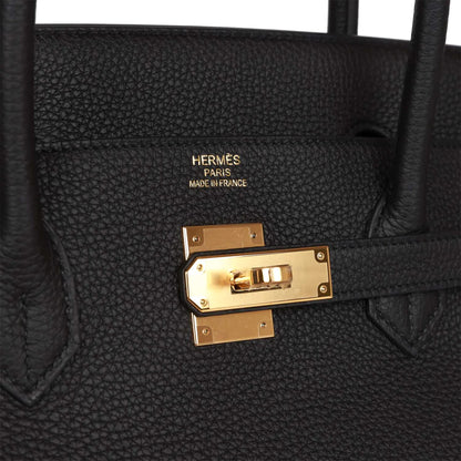 H Birkin 40 Black Togo Gold Hardware