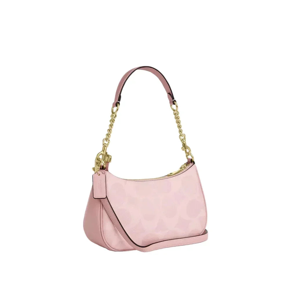 Teri Shoulder Bag In Signature Canvas - Walnut