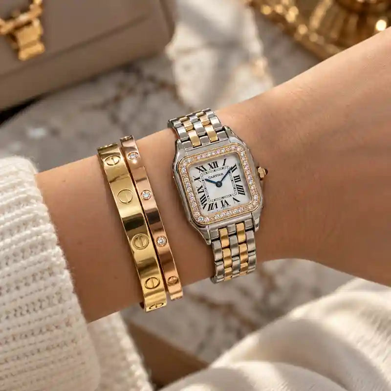 PANTHÈRE CRYSTAL WATCH – ROSE GOLD